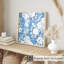 «Floral Winter Blue Flowers», reproduction d'art non encadrée-1683795223