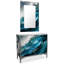 Ensemble de console et miroir "Sapphire Sea"