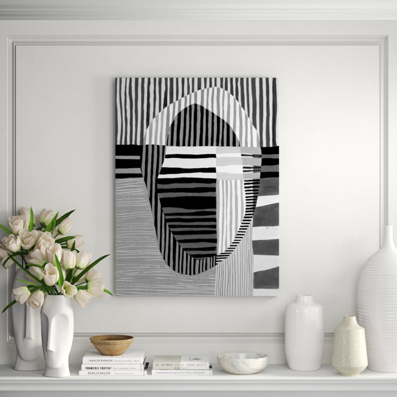 Visions I Print by Bobby Berk, Image Brush Gel, 40" H x 30" W x 1.5" D