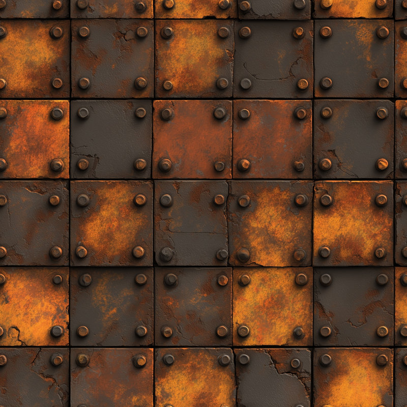 Décoration murale amovible de style rouille industrielle Grunge Texture, Peler et coller