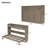 Perica Twin XL Farmhouse Murphy Bed With Desk And USB Charging-122497861