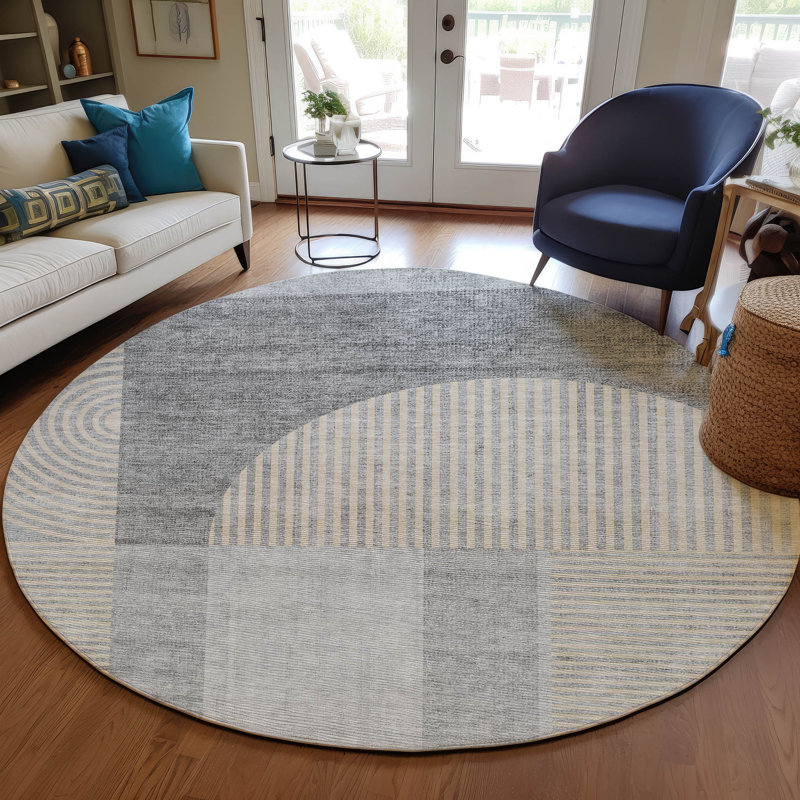 Tapis intérieur / extérieur Karsyn, Rond 8 pi