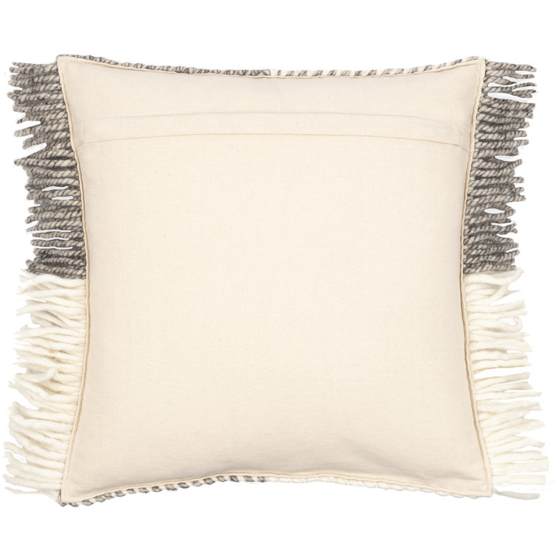 Cypress Fringed Throw Pillow, 20" x 20", Down