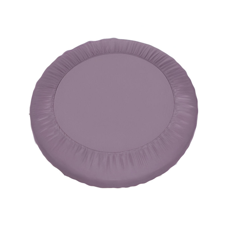 400TC Sateen Solid Cotton Round 4 Piece Sheet Set Fitted Sheet Fits Upto 16" Deep Pocket, Lilac Solid