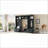 Hall Tree 4-in-1 Detachable with Storage Cabinets, 4 Drawers &amp; 7 Hooks | Antique Blue | MDF + Particle Board-1950961283