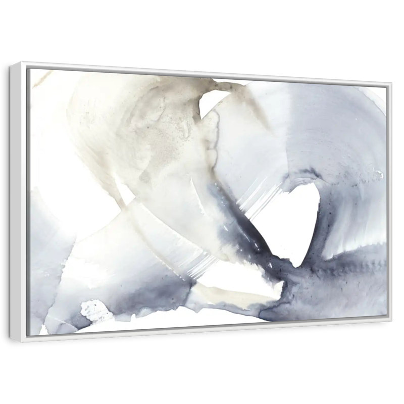 Wave Break II, Cadre flottant blanc, 25 po x 17 po