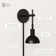 1 - Light Dimmable Plug-in Armed Sconce
