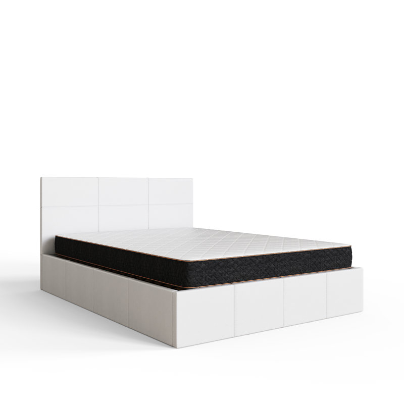 Beaird Upholstered Ottoman Storage Bed, Small Double (4'), White