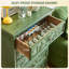 Vintage-Inspired Ginkgo Leaf Carved Accent Chest
