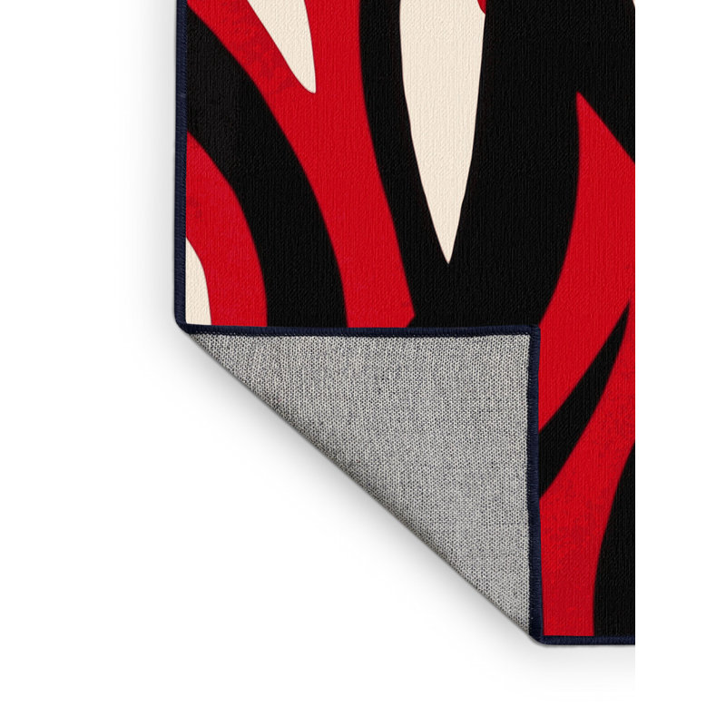 Cerise Sparks Rug, Round 5'