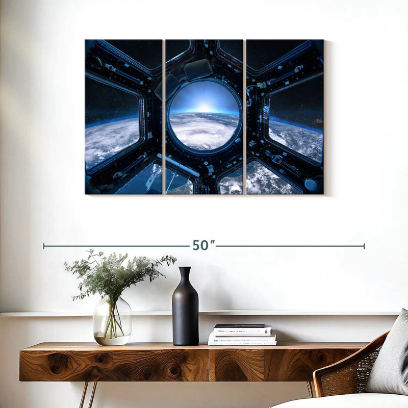 Oberle Earth From Space Station, 24" H x 38" W
