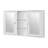 Charlotte 54" W Medicine Cabinet In White-122088685