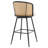 Cane Back Swivel Upholstered Counter & Bar Stool-112649025-112649026