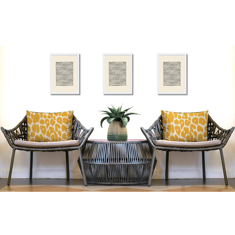Oreiller réversible intérieur / extérieur à imprimé zébré Nubi, 20x14, Yellow