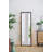 23" X 72" Full Length Mirror With Metal Beaded Frame, Rectangular Oversized Mirror For Living Room Bedroom, Black