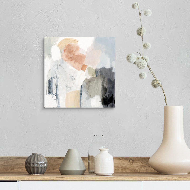 Singe I par Victoria Barnes - reproduction d'art sur toile, H 12 po x l 12 po x P 1,25 po, Toile tendue