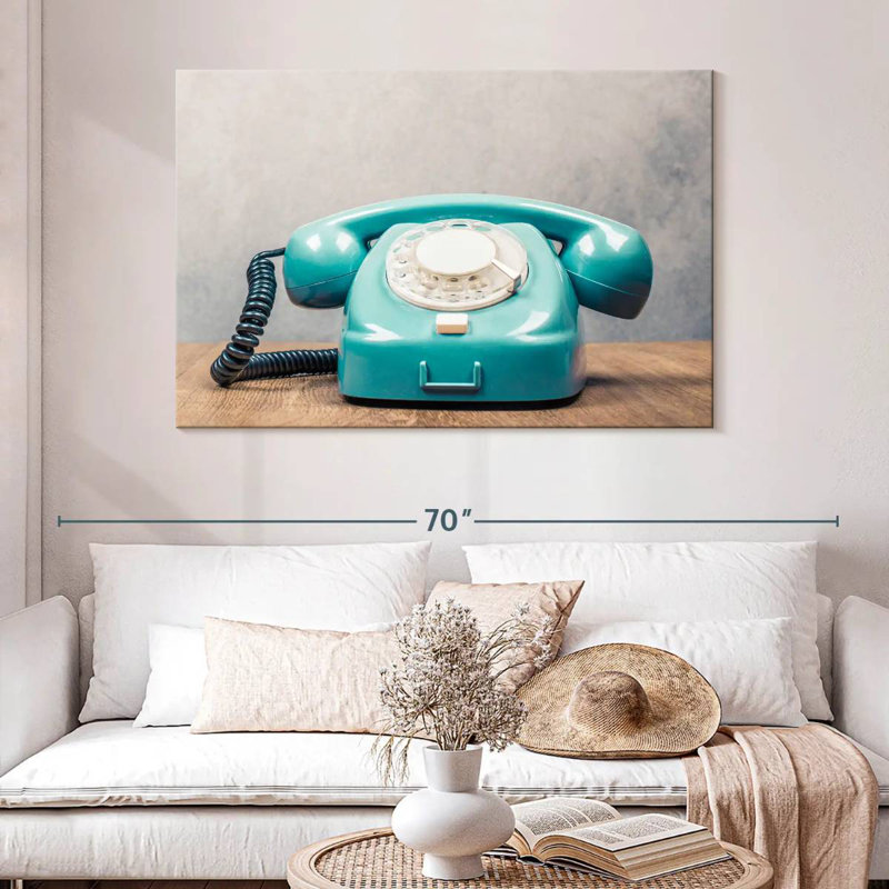 Téléphone à cadran rotatif Senne, H 32 po x l 48 po
