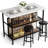 Zurek 47.24 " W Kitchen Island Set-1821382304