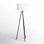 Siti 62" Iron Tripod Floor Lamp with Drum Shade, Bronze