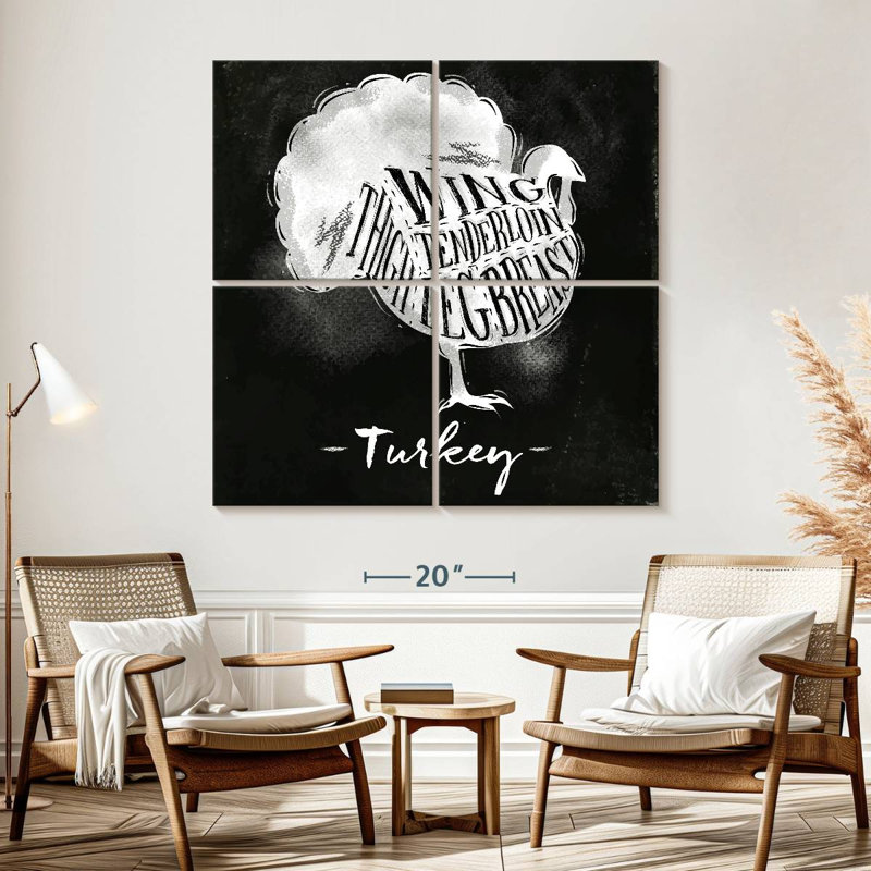 Brampt Turkey Cuts, 57" H x 57" W