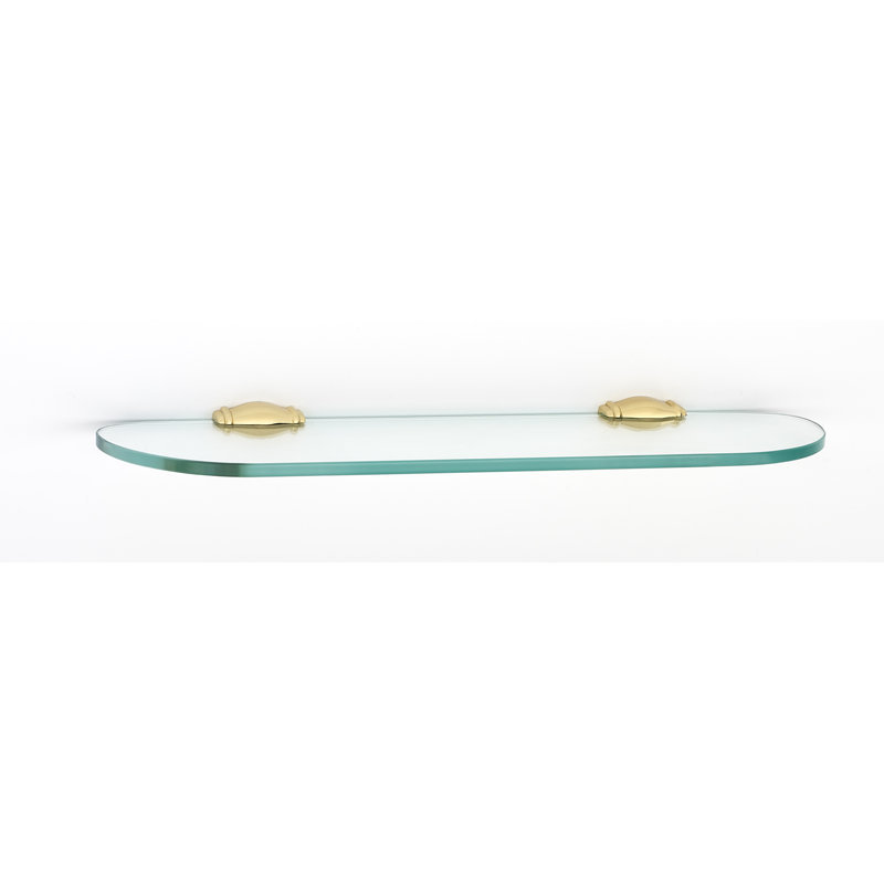 Charlies Wall Shelf, Polished Brass