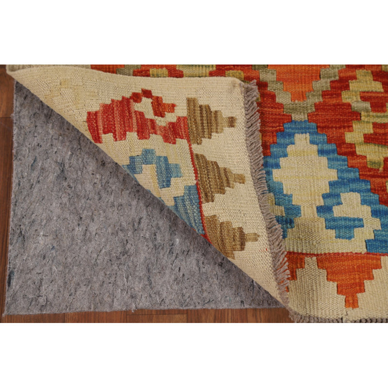 Geometric Kilim Oriental Runner Rug 3x9