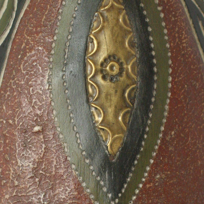 Masque en bois africain spirituel harvest yorouba