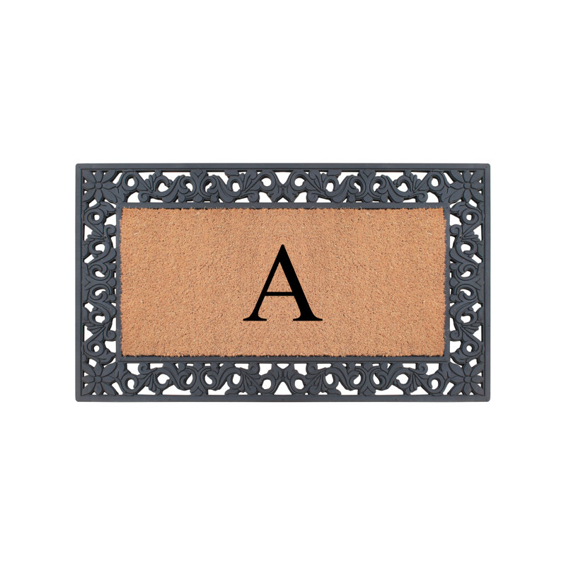 Tapis de porte antidérapant pour l'extérieur 30 po x 18 po, A