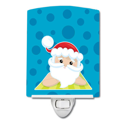 Beach Santa Claus Ceramic Night Light