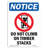 Do Not Climb on Timber Sign-79316616