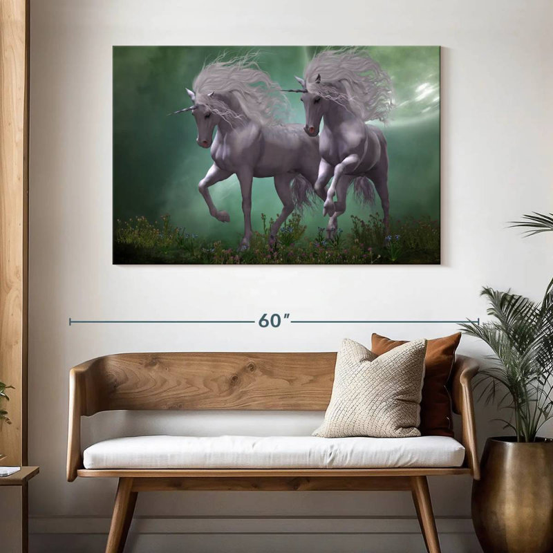 Amateurs de licorne, H 32 po x l 48 po