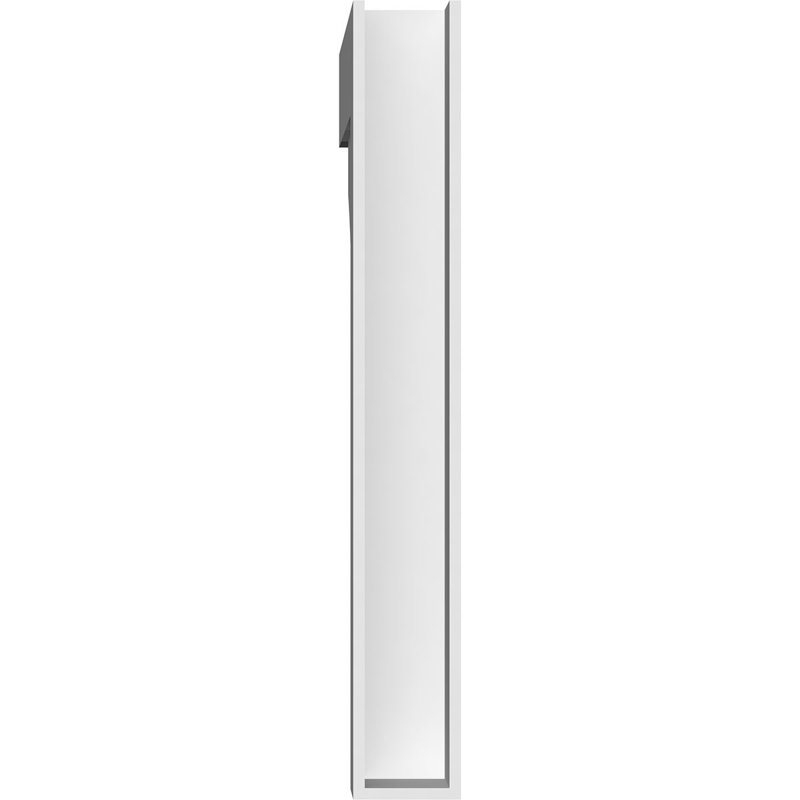 Support standard en PVC de qualité architecturale avec extrémités en bloc Thorton, H 26 po x l 3 po x P 20 po