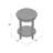 Marco Cottage Beach House Design Round Accent Table With 1 Open Shelf-1824619124