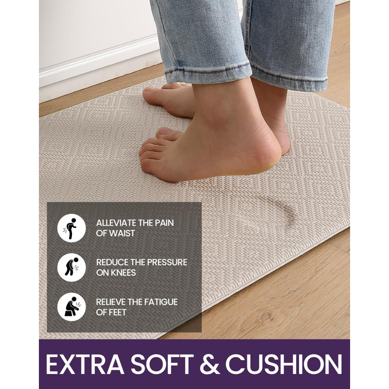 Ensemble de 2 tapis de cuisine imperméables et confortables