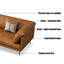 Orange Genuine Leather Standard Sofa cushion Loveseat-102458320