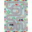Tapis bleu touffeté à la main Gandara-2116100482