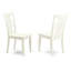 L'ensemble de 3 tables de salle à manger modernes comprend une table rectangulaire en bois avec une rallonge papillon et 2 chaises de cuisine, 32 x 54 pouces, blanc lin-116853655