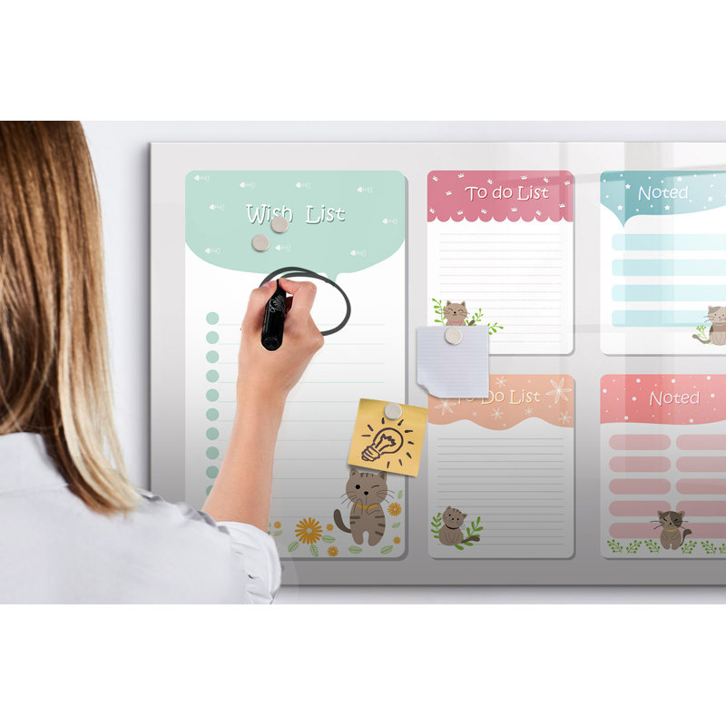 Magnetic Glass Dry Erase Board