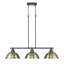 Luminaire suspendu linéaire 3 lumières Laramy-107150103-107150106