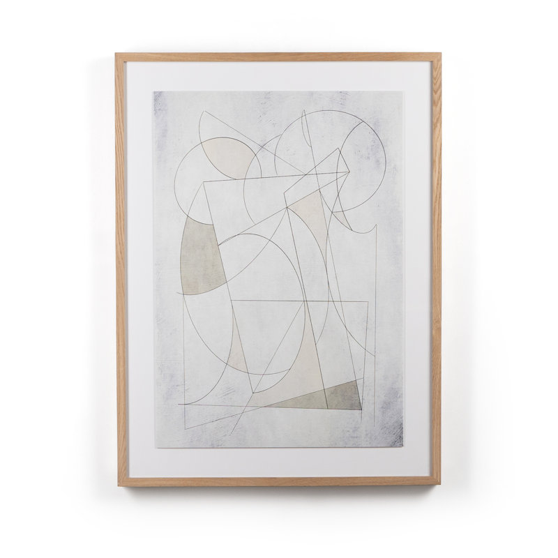 Line Work Print by Dan Hobday, 40" H x 30" W x 2.5" D