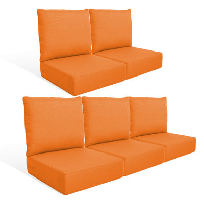 Outdoor 6'' Replacement Cushion Set Seat / Back Cushion