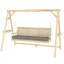 Outdoor Conversation Swing,Wooden Garden Swing Chair-678761173