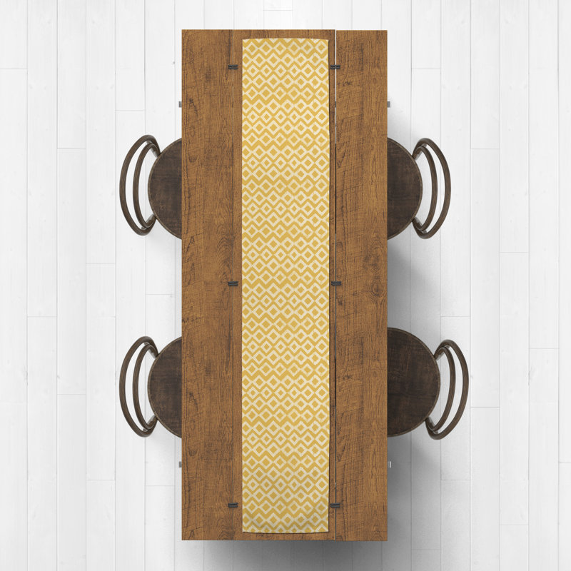Linges de table Fiorillo, 90 po x 16 po, Jaune