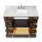 Cambridge Single Bathroom Vanity with Carrara Marble Top-88398688
