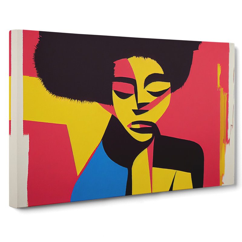 An Abstract Woman - Wrapped Canvas Print, 35cm H x 50cm W x 3cm D