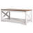 3 Piece Farmhouse Coffee Table Set 40 in with 2 End Table for Living Room