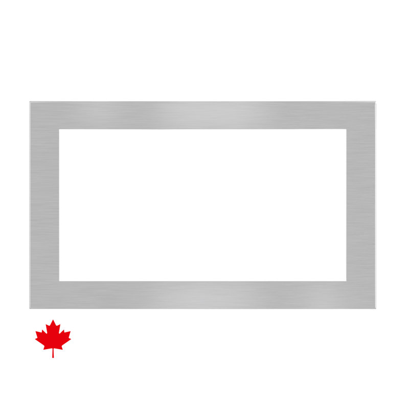 Sharp SKM226430LS - Ensemble de garniture de four à micro-ondes encastré de 30 po, acier inoxydable, compatible avec le SMC1664KSC de Sharp®, fixation standard et encastrée