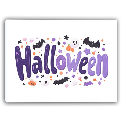 Lavande, art d'Halloween sur toile tendue