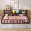 Lit de clôture en bois avec tablettes de rangement-1298241284-1298241291