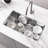 Efficient Drainage Stainless Steel Modern Kitchen Solution Ideal For Large Cookware